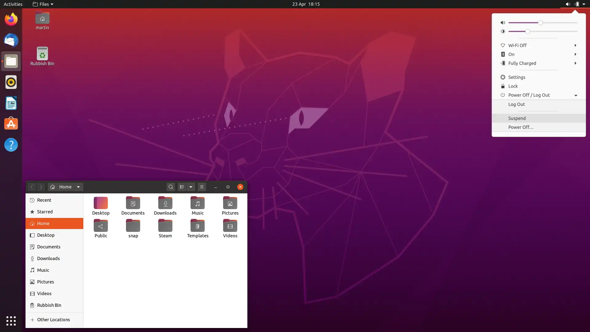 Configured Ubuntu desktop