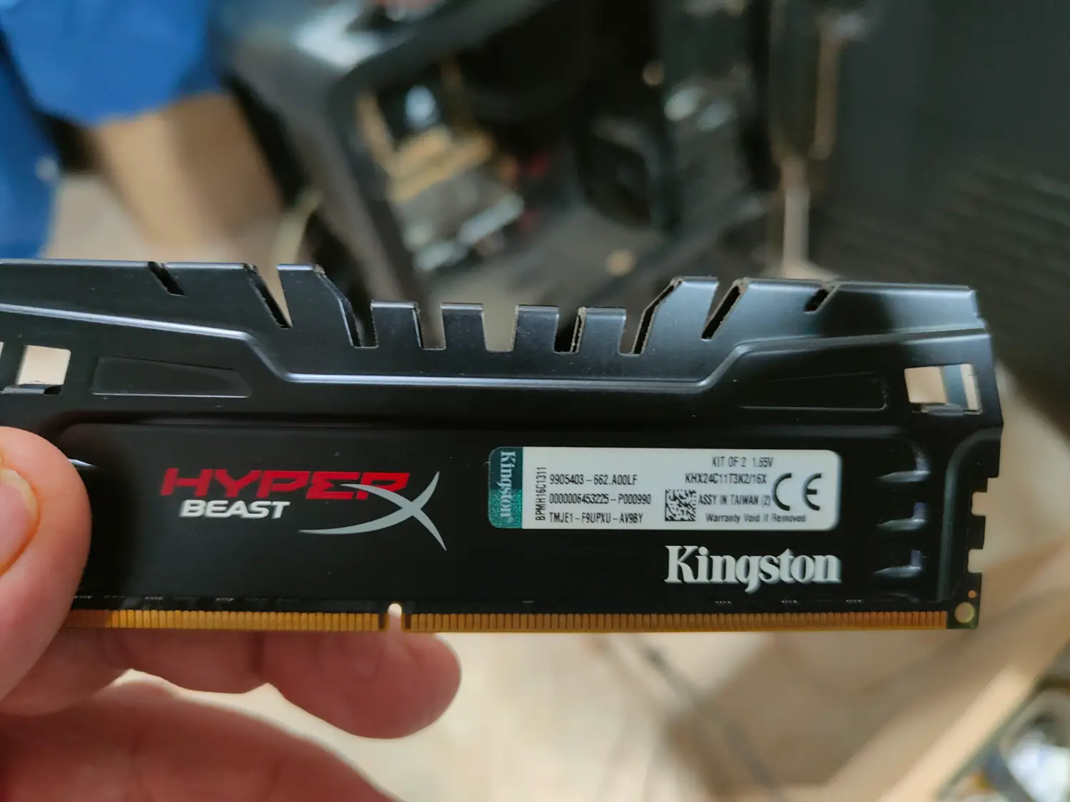 Instalación de RAM gaming